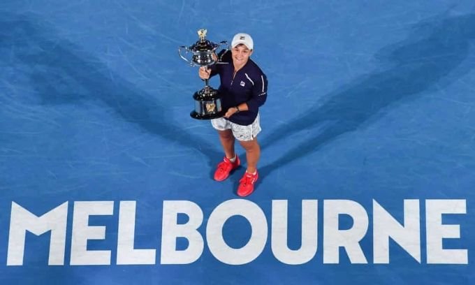 Barty won the Australian Open for the first time