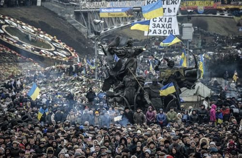 Protests took place across Ukraine