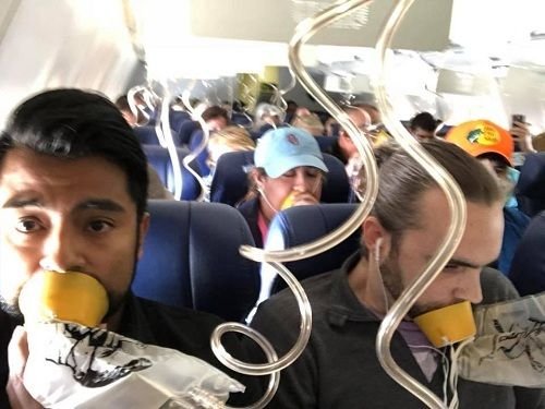 American passengers ‘went crazy’ when woman was sucked out of plane’s engine explosion